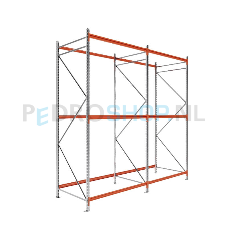 Grootvakstelling: 300cm (h) x 100cm (d) x 315.6cm (l) x 3 niveaus